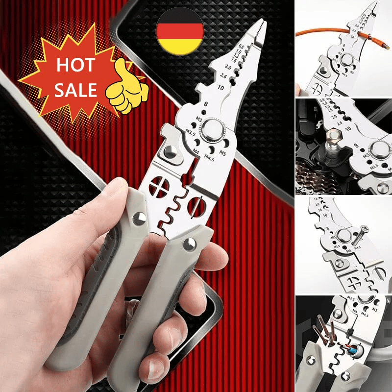 🔥Last Day 49% OFF-Multifunctional Wire Stripper Crimper Cable Cutter Pliers