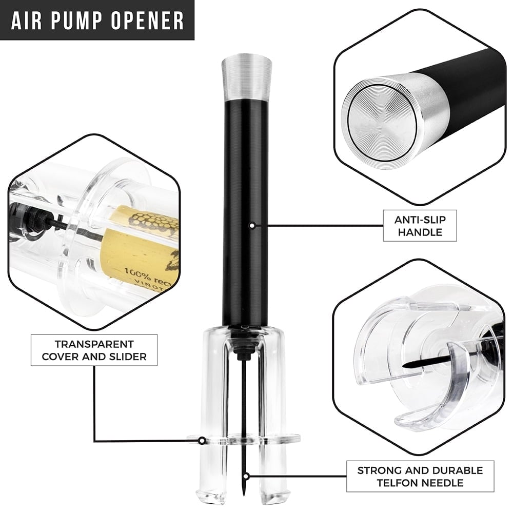 Black Friday Promotion SAVE 49%🔥Air Pump Cork Remover Wine Bottle Opener Set