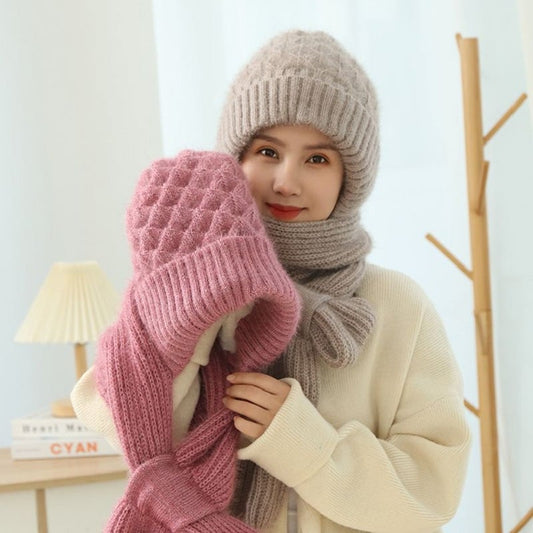 🎄Last Day 45% OFF -Winter Versatile Knitted Hooded Scarf for Women