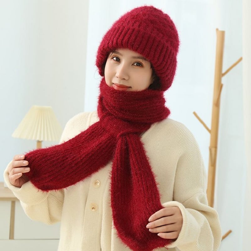 🎄Last Day 45% OFF -Winter Versatile Knitted Hooded Scarf for Women