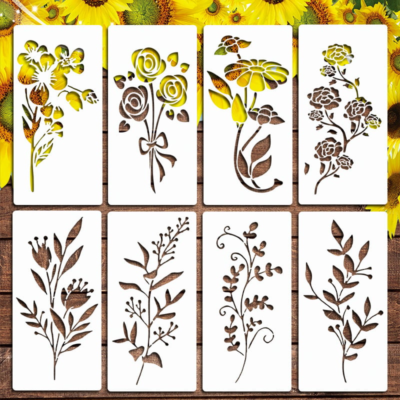 🎄Last Day Special 49% OFF- DIY Flower Stencil Colouring Set