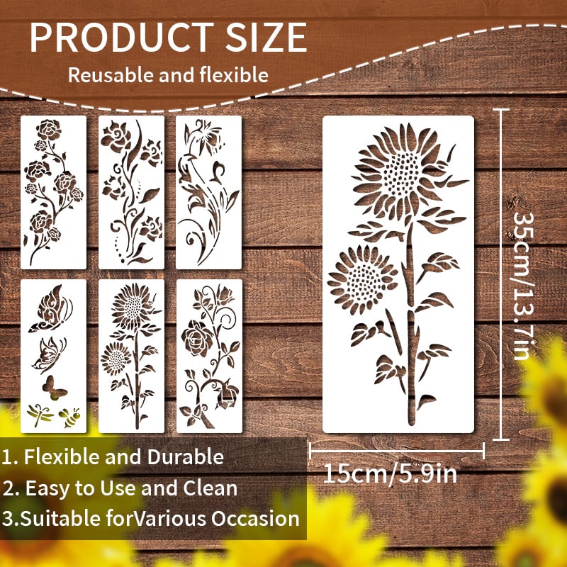 🎄Last Day Special 49% OFF- DIY Flower Stencil Colouring Set