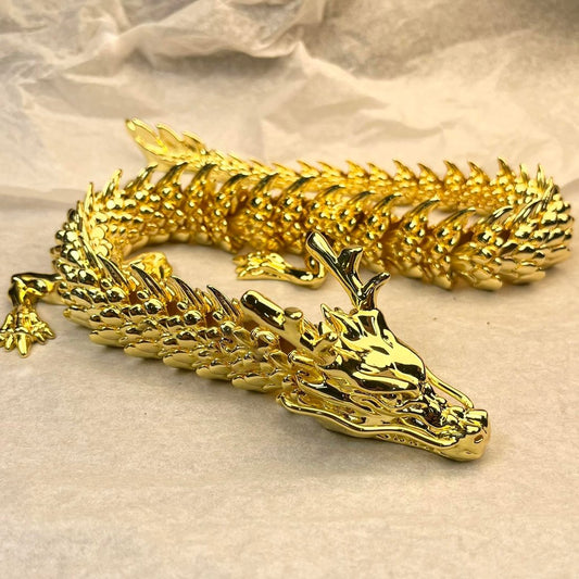 LAST DAY PROMOTION SAVE 49%🔥Handmade Gold Dragon with Movable Joints