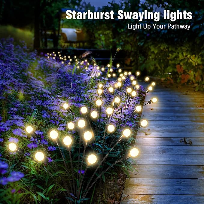 Solar Dancing Firefly Garden Lights（Six Lamp Beads）