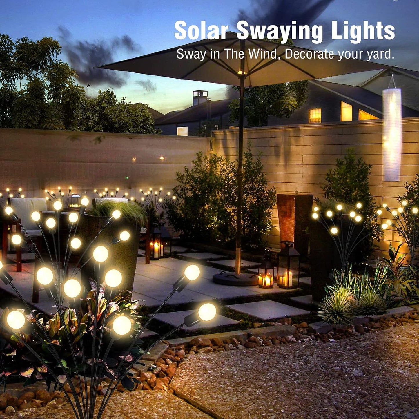 Solar Dancing Firefly Garden Lights（Six Lamp Beads）