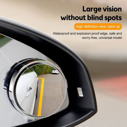 Suction Cup Car Convex Blind Spot Mirror (1 Set/2 Pcs)