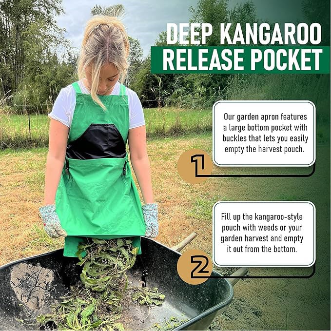✨Last Day Special 49% OFF-Deep Kangaroo Pocket Gardening Apron