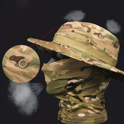 🔥🔥 Hot Selling Now & Cooling Neck Gaiter Face Mask Boonie Hat Set!