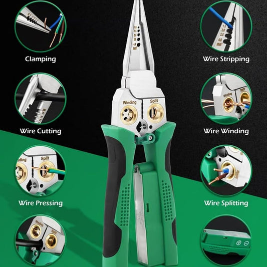 8-in-1 Multi-Function Wire Stripper With Power Measurement Function