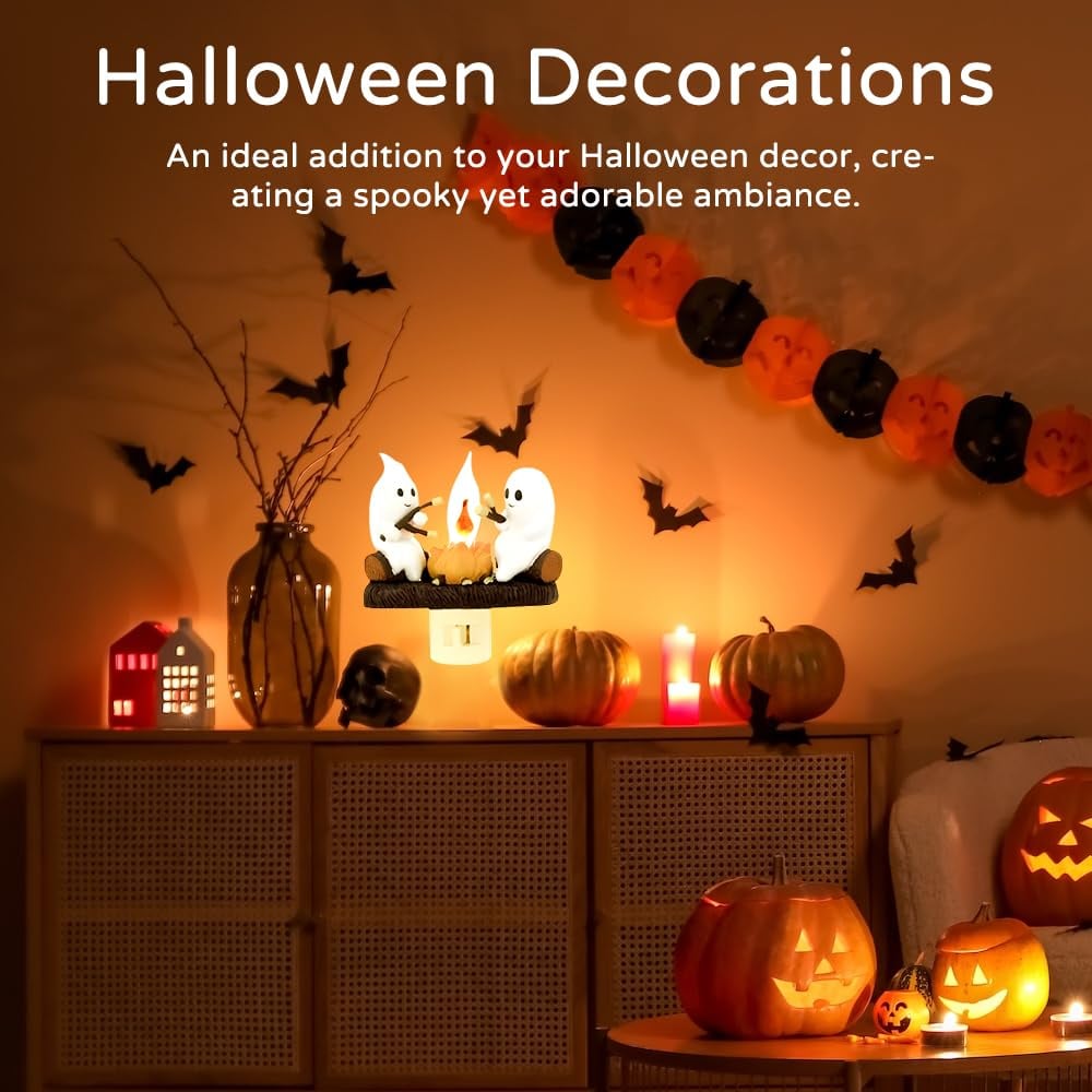 Early Halloween Specials 49% OFF🔥Ghosts Roasting Campfire Flickering Night Light