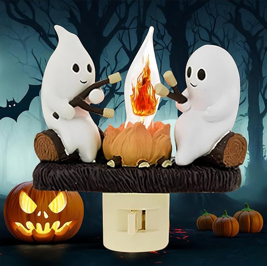 Early Halloween Specials 49% OFF🔥Ghosts Roasting Campfire Flickering Night Light