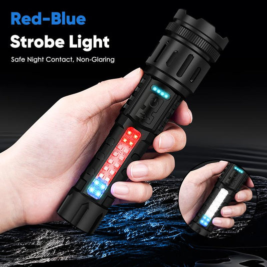 Last Day 49% OFF 🔥LED Rechargeable Tactical Laser Flashlight High Lumens🔦