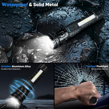 Last Day 49% OFF 🔥LED Rechargeable Tactical Laser Flashlight High Lumens🔦