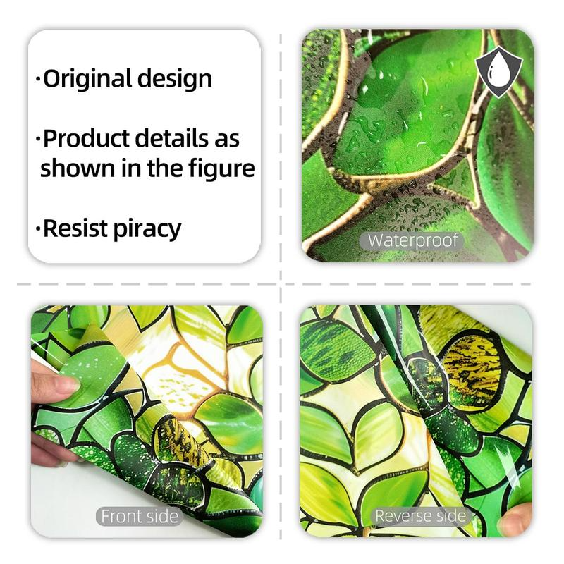 2025 Hot Sale 49%OFF🔥Leaf Pattern Static Cling Window Sticker🎁BUY MORE SAVE MORE
