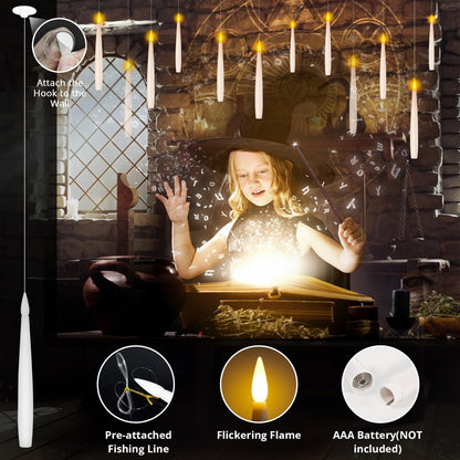 👻Halloween Special🎃: Magic LED Hanging Flameless Cone Candle