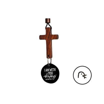 ✝️Bible Verse Car Rearview Hanging Cross Ornament - Scan for a Bible Verse Every Day