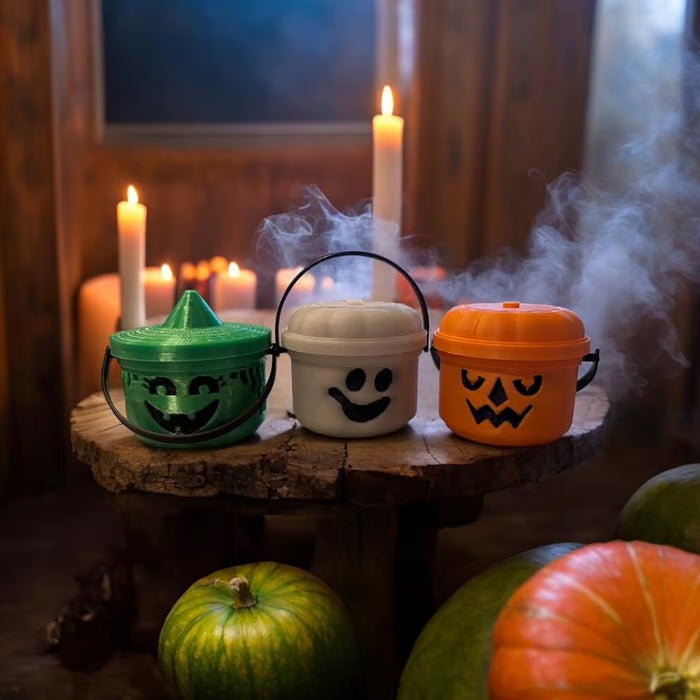 👻2025 Early Halloween Special🎃:Spooky Mini Boo Bucket Figurines