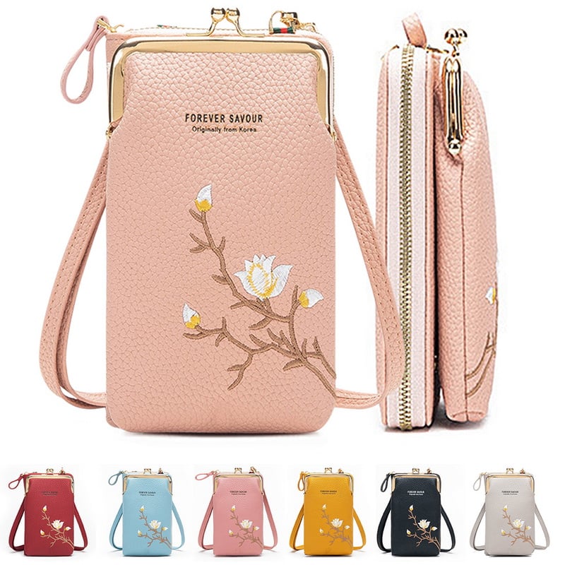🔥Last Day 49% OFF 🎁Women Sling Cross-Body Wallet with Mobile Cell Phone Holder
