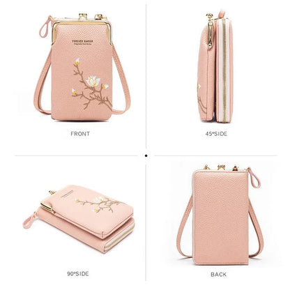 🔥Last Day 49% OFF 🎁Women Sling Cross-Body Wallet with Mobile Cell Phone Holder