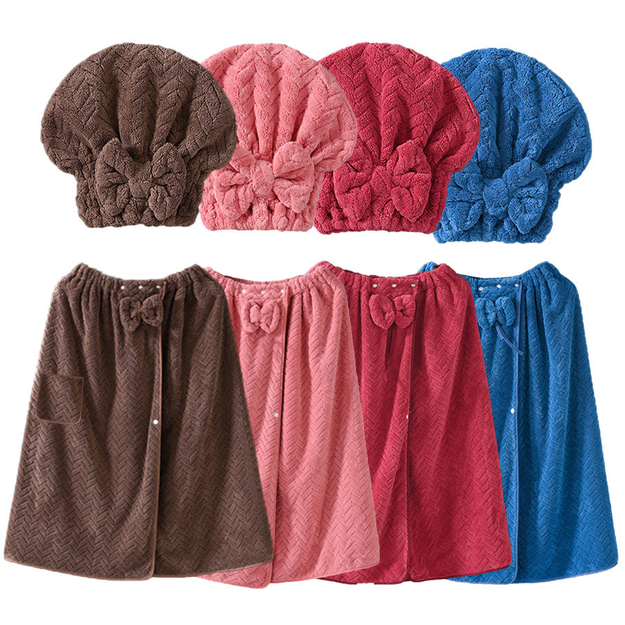 🔥2025 New Arrival-Plus Size Adjustable Oversized Wrap Bathrobe Set