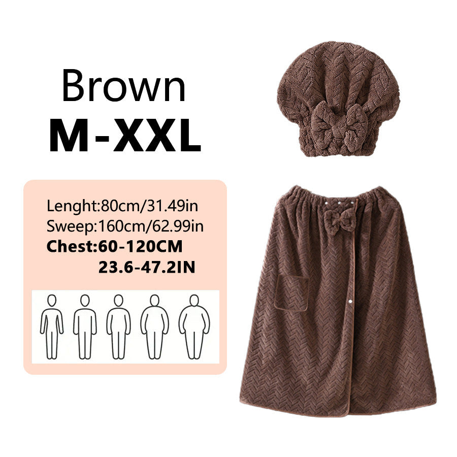 🔥2025 New Arrival-Plus Size Adjustable Oversized Wrap Bathrobe Set