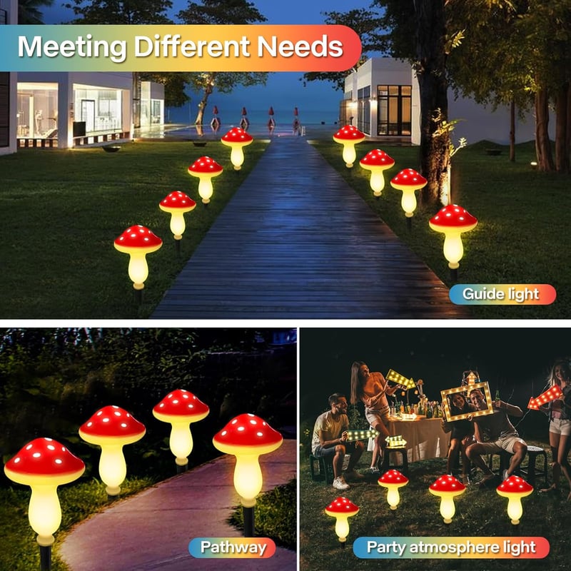 🔥LAST DAY 49% OFF - ✨Magic Solar Mushroom Light🍄