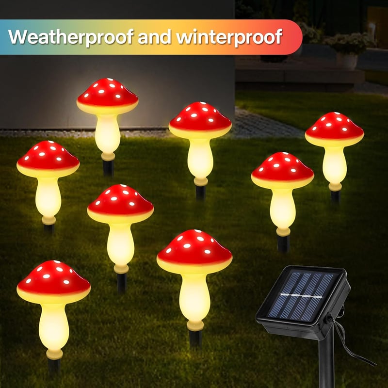 🔥LAST DAY 49% OFF - ✨Magic Solar Mushroom Light🍄