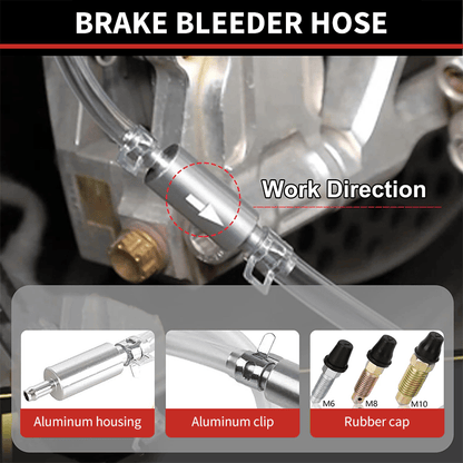 Brake One-Way Check Valve Bleeder Hose Tool Kit