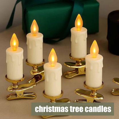 2025 New Arrival✨ Flameless Clip-On Christmas Tree Candles🕯️