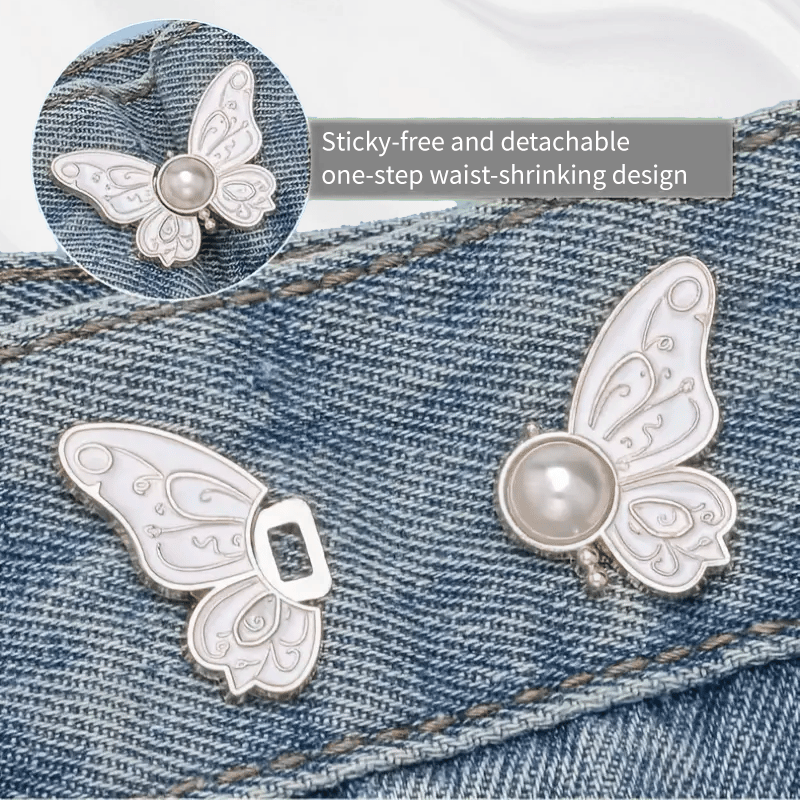 🦋 Pearl Butterfly Waist Buckle