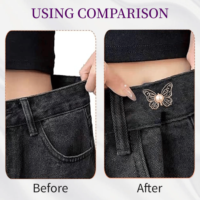🦋 Pearl Butterfly Waist Buckle