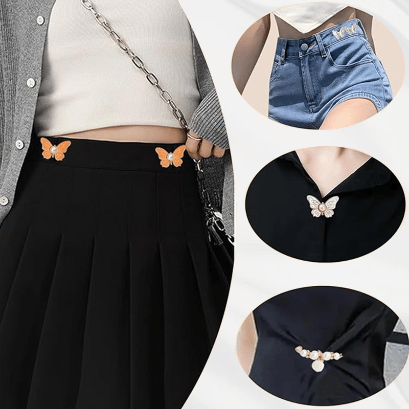 🦋 Pearl Butterfly Waist Buckle