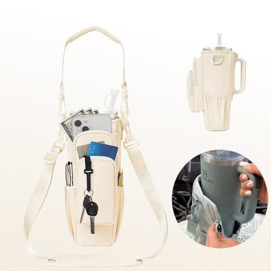 ✨Personalized Doll Style Water Bottle Bag with Straw Lid