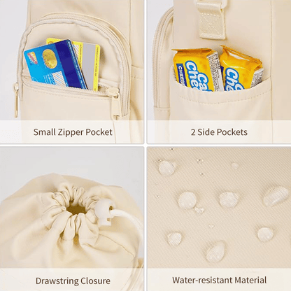 ✨Personalized Doll Style Water Bottle Bag with Straw Lid