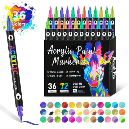 🔥Last Day 49%OFF - Dual Tip Acrylic Paint Pen Marker