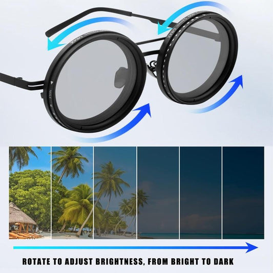 9-Level Adjustable Retro Sunglasses & A True Filter Color Experience