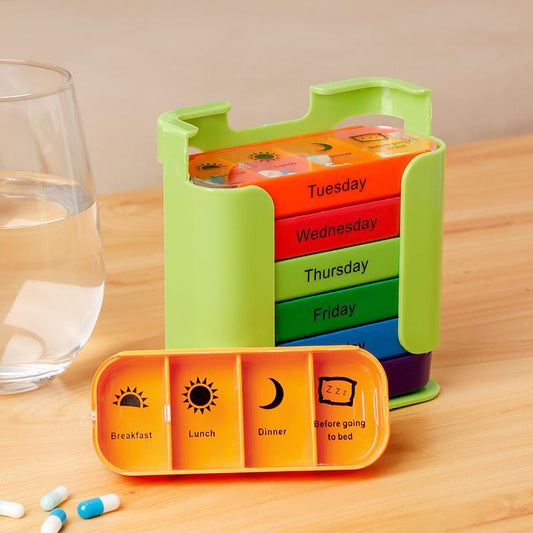 🔥Hot Sale👍🏻7 Days 28 Compartments Pill Organizer