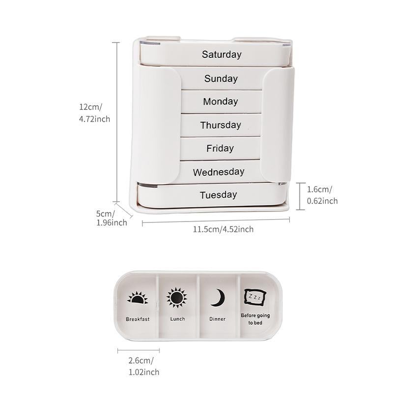 🔥Hot Sale👍🏻7 Days 28 Compartments Pill Organizer