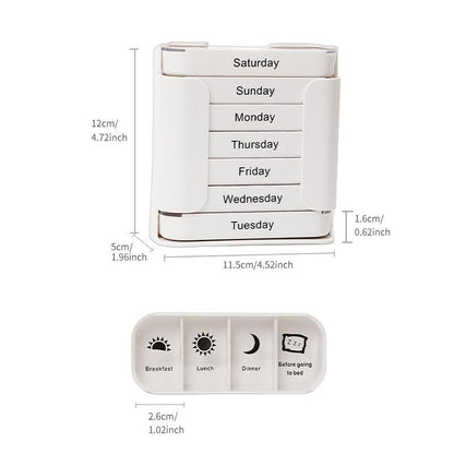 🔥Hot Sale👍🏻7 Days 28 Compartments Pill Organizer