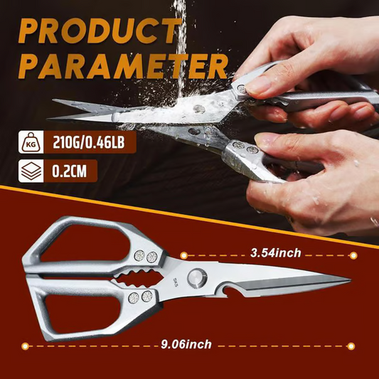 2.0mm Heavy-Duty Stainless Steel Scissors & Tempered and honed for ultimate sharpness