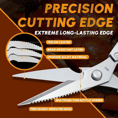 2.0mm Heavy-Duty Stainless Steel Scissors & Tempered and honed for ultimate sharpness