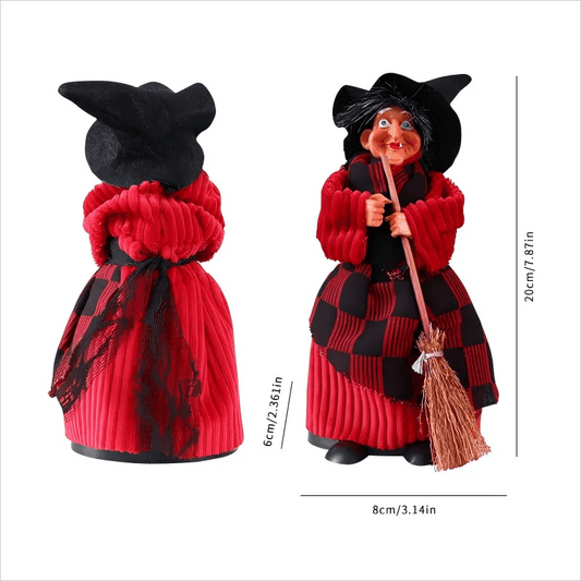 🧙‍♀️💫Hand-Painted Enchanting Witch Statue: The Guardian of Your Home