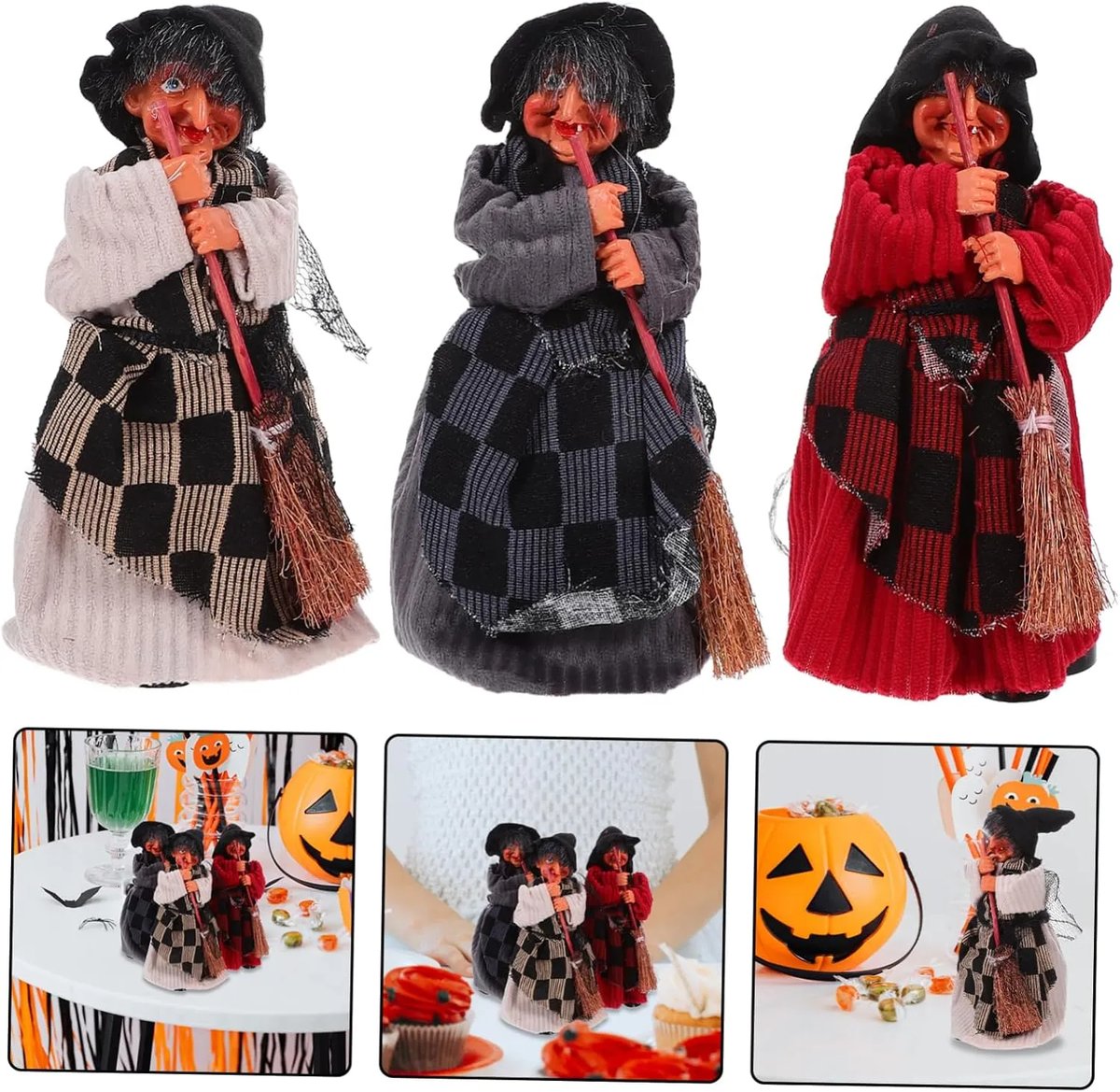 🧙‍♀️💫Hand-Painted Enchanting Witch Statue: The Guardian of Your Home
