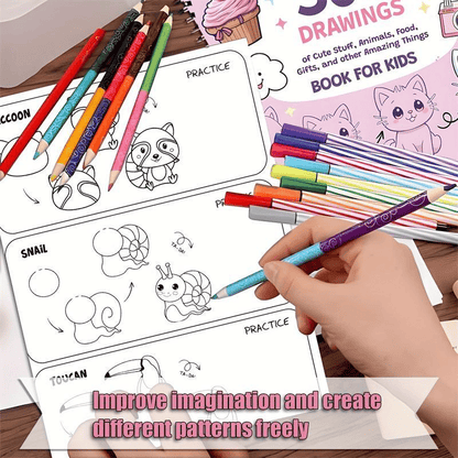 📚🎨How To Draw Anything: 300 Drawings of Adorable Things & Book For Kids💕