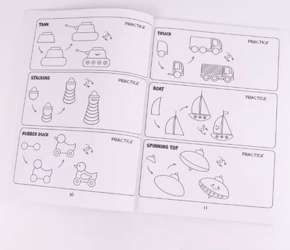 📚🎨How To Draw Anything: 300 Drawings of Adorable Things & Book For Kids💕