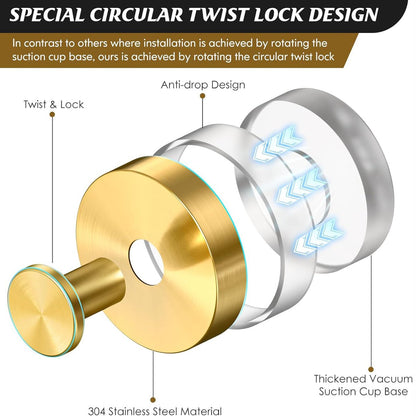 2025 Upgraded Suction Cup Hooks