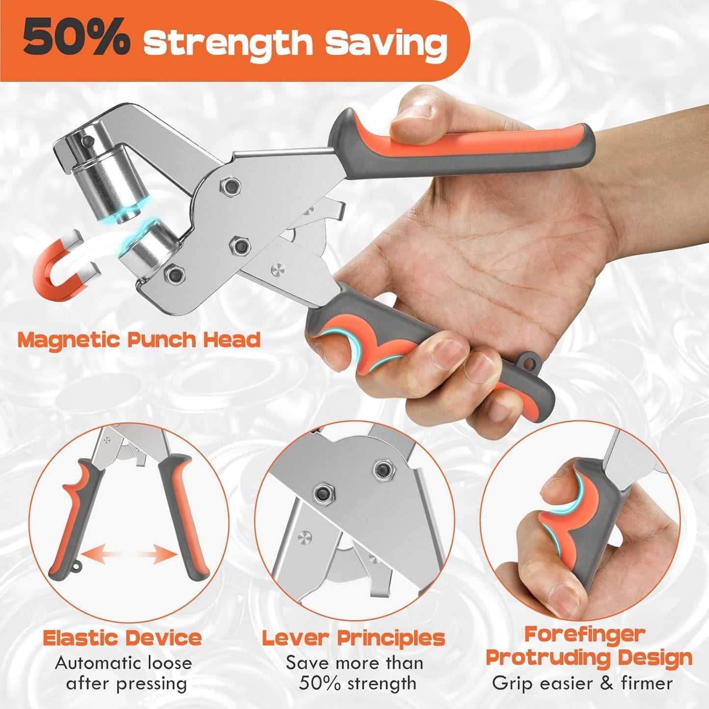 Heavy-Duty Professional Grommet Tool Kit