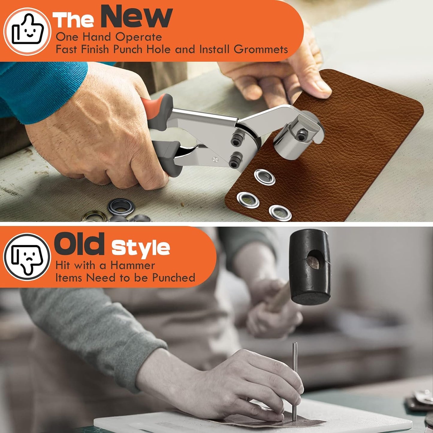Heavy-Duty Professional Grommet Tool Kit