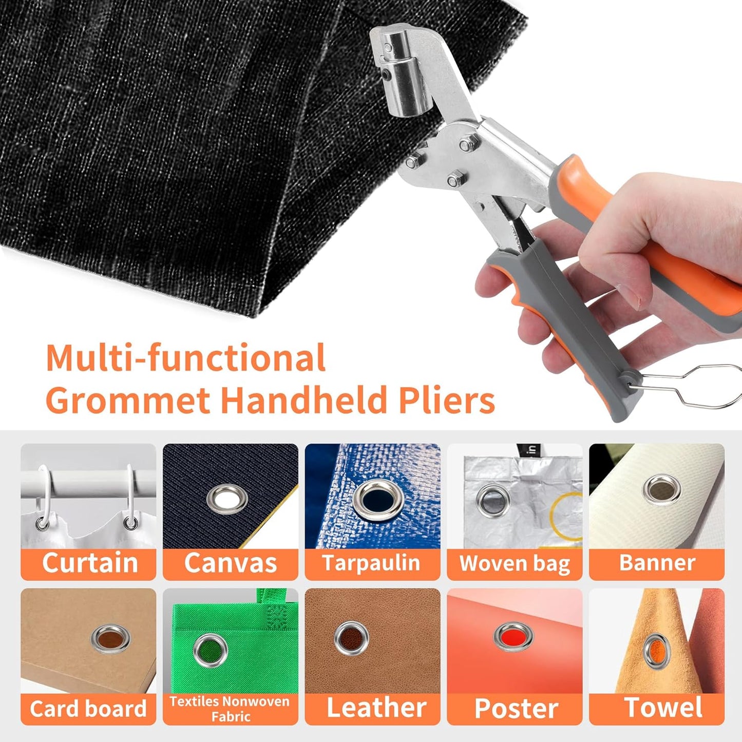 Heavy-Duty Professional Grommet Tool Kit