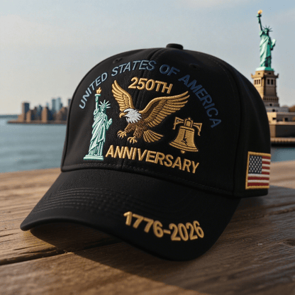 🦅Eagle & Liberty🎆United States 250th Anniversary Hat
